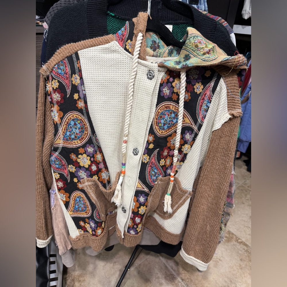 Pol Multicolor Patchwork Hoodie - image 1